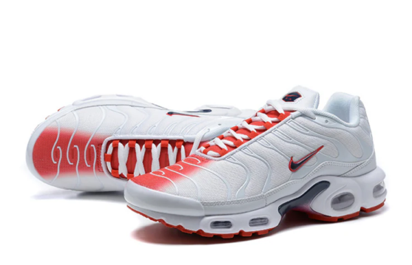 Air Max Plus TN White Midnight Navy University Red Shoe