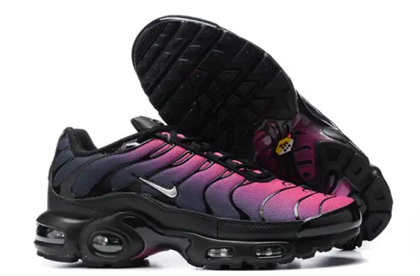Nike Air Max Plus TN Black Metallic Silver Fire Pink New Shoes
