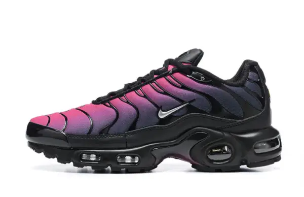 Nike Air Max Plus TN Black Metallic Silver Fire Pink Shoes