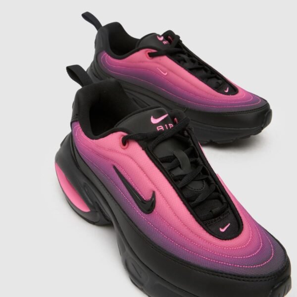 air max portal trainers in black pink Full